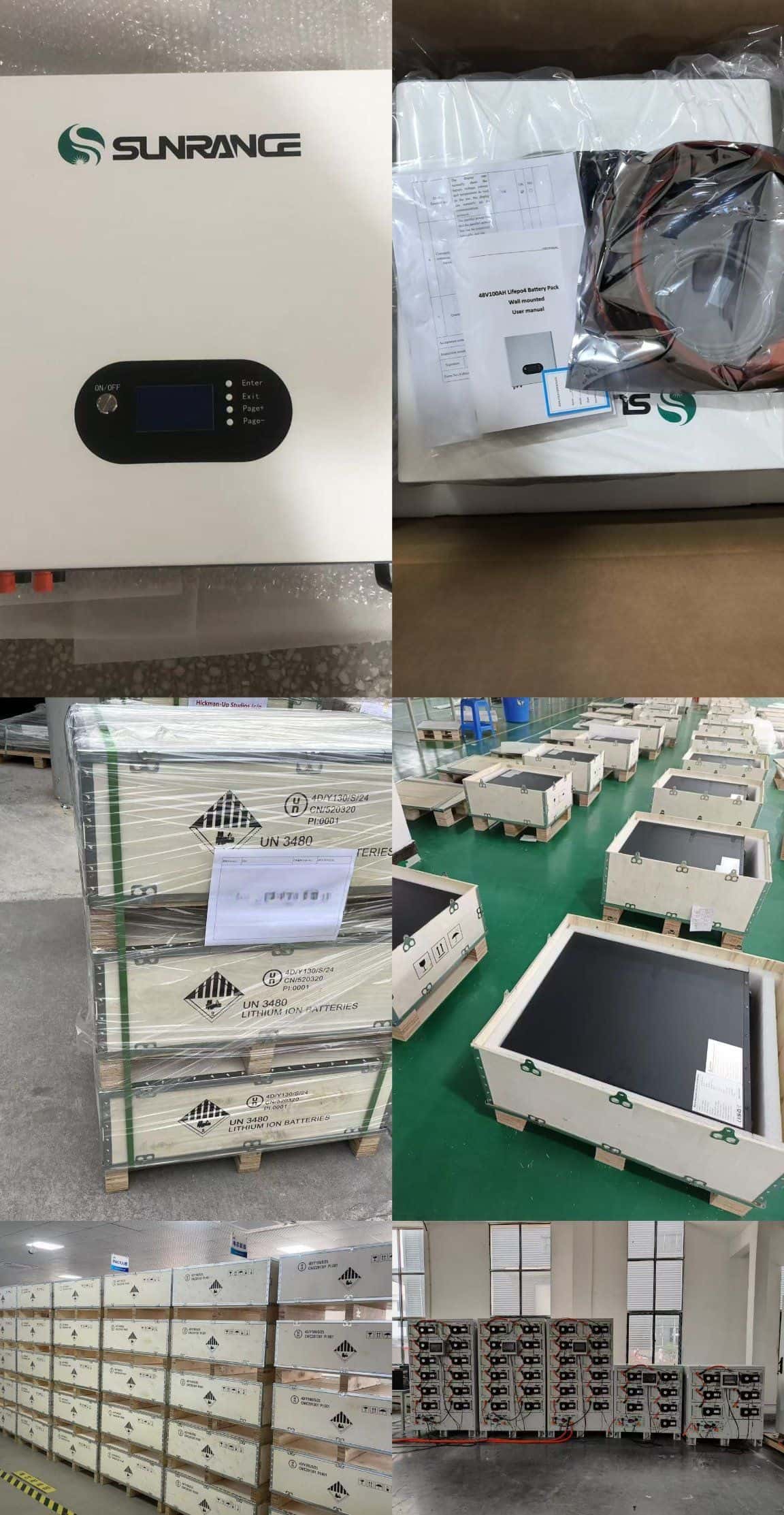 Sunrange Lithium Battery Packaging & Shipping