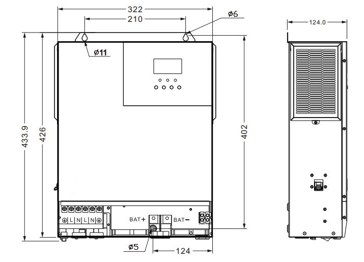 Sunrange 5.5KW Solar Inverter